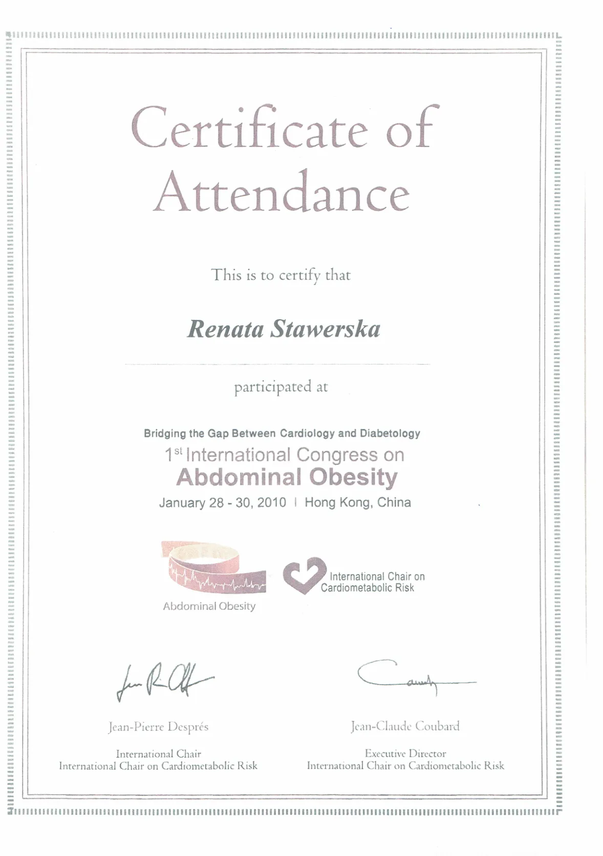 Dyplomy certyfikaty prof Renata Stawerska 34