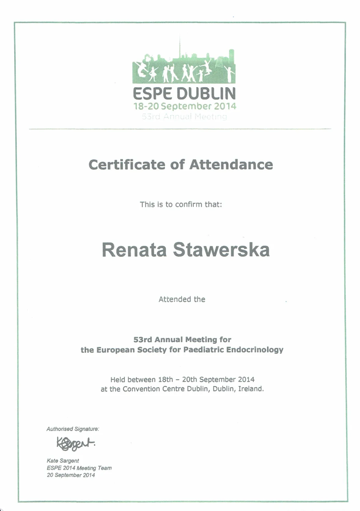Dyplomy certyfikaty prof Renata Stawerska 41
